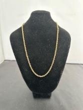 14KT YELLOW GOLD ROPE CHAIN. 13G