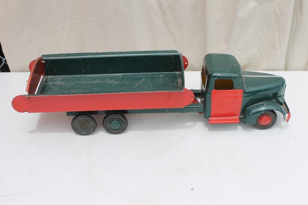 Turner Pressed Steel Toy Truck, Green and Red