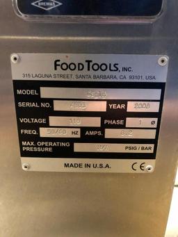 FoodTools Model: CS-7A Crumb Base Forming Machine, Mfg. 2008, 1ph, SN: 4003, 110 Volts, 50/60Hz
