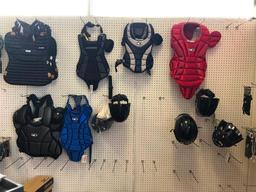 Catchers' Protective Equipment, Chest Protectors, Shin/Knee Guards, Masks, Misc.