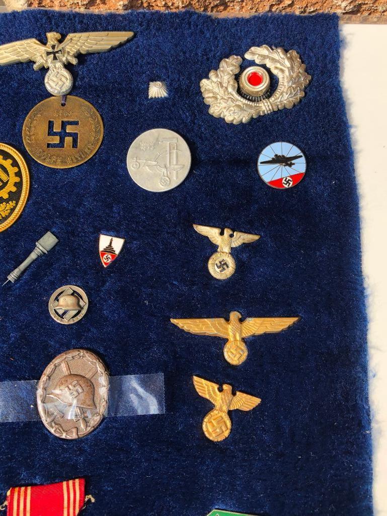 Collection of 20 Nazi German Pins and Badges