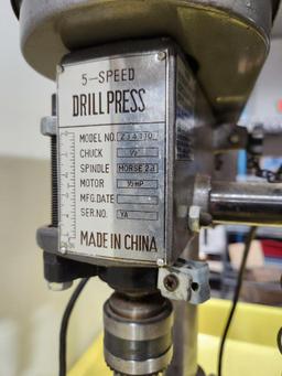 5-Speed Drill Press Model ZJ4110, 1/2in Chuck