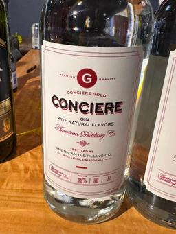 Conciere Gin, 1 Liter Bottles, Sold So Much Per Bottle x's 2