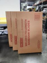 3 Boxes, Simonds Welded-to-Length Bandsaw Blades, 2-5/8x063x3-4 SBX ONE 32'10in