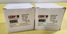2 Cases, CGW Abrasives, Gold Paper Disc Hook & Loop 5in, 100 Grit, 100/Case, 200 Total