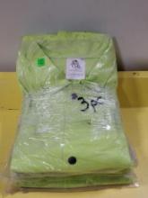 3 New Steiner 30in Lime Green Weldlite Welding Jackets Size 3XL