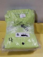 4 New Steiner 30in Lime Green Weldlite Welding Jackets Size L