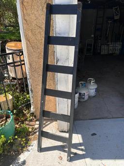 Hand Crafted Wood Display Ladder for Home Decorating, Blanket Rack