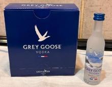 Case of 12, Grey Goose Vodka 50ML Bottles, Case of 12