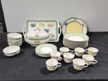 Villeroy & Boch Dinnerware, 4 Different Patterns, Mostly French Garden Fleurence, See Images