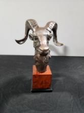Ram Wildlife Sculpture, 16-1/2in H