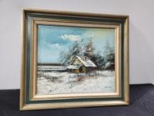 Goodman Framed Landscape Oil Painting