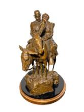 Herb Mignery CAA Bronze Sculpture, Title: Their Honeymoon,