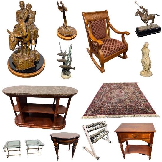 Bronzes, Art, Furniture, Decoratives Estate Omaha