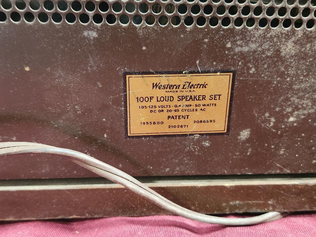 Set of Western Electric 100F Loud Speaker Set