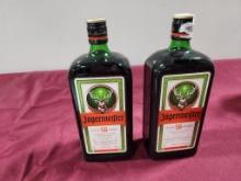 Two One Liter Bottles, Jagermeister, Sealed, Sold 2 x $