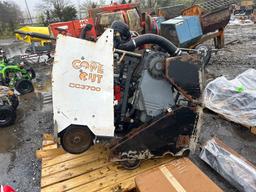 2011 CORE CUT CC3700 ROAD SAW SUPPORT EQUIPMENT SN:140796 powered by gas engine.