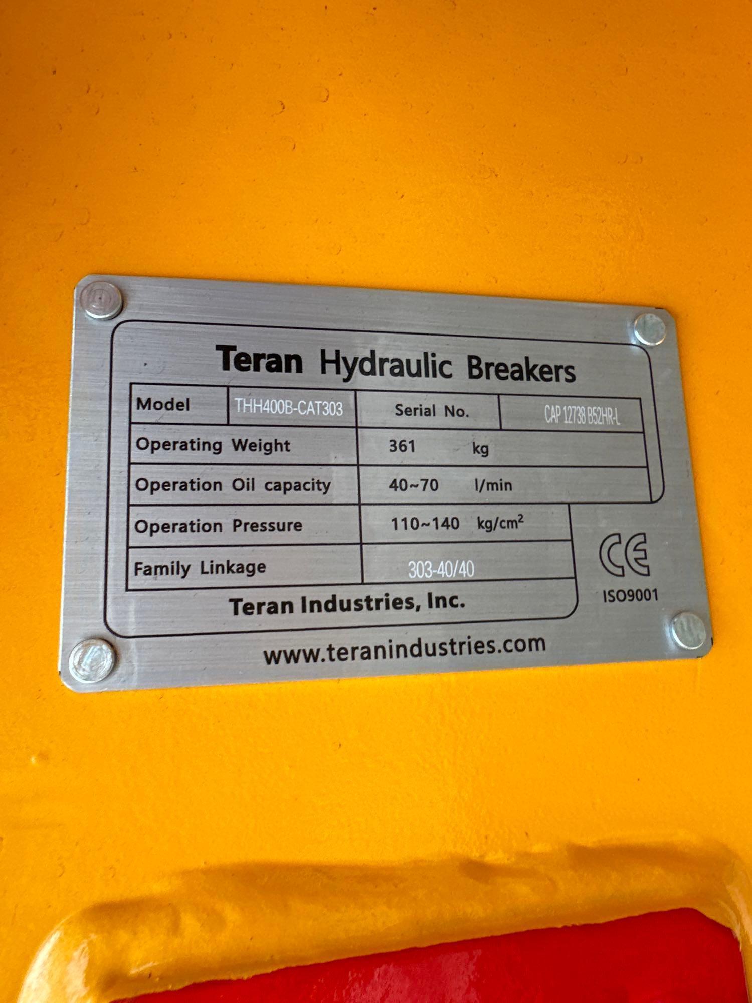 NEW TERAN THH400B HYDRAULIC HAMMER for Mini Excavators CAT 303 -68MM Tool with Auto - Lubrication