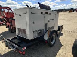 GENERAC 50KW GENERATOR SN:890206 powered by 5.7L gas engine, equipped with 50KW, selector switch,