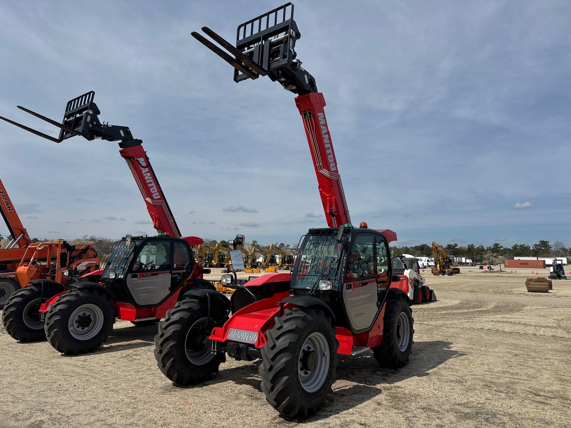 NEW UNUSED MANITOU MT733 EASY TELESCOPIC FORKLIFT 4x4, powered by diesel engine, equipped with