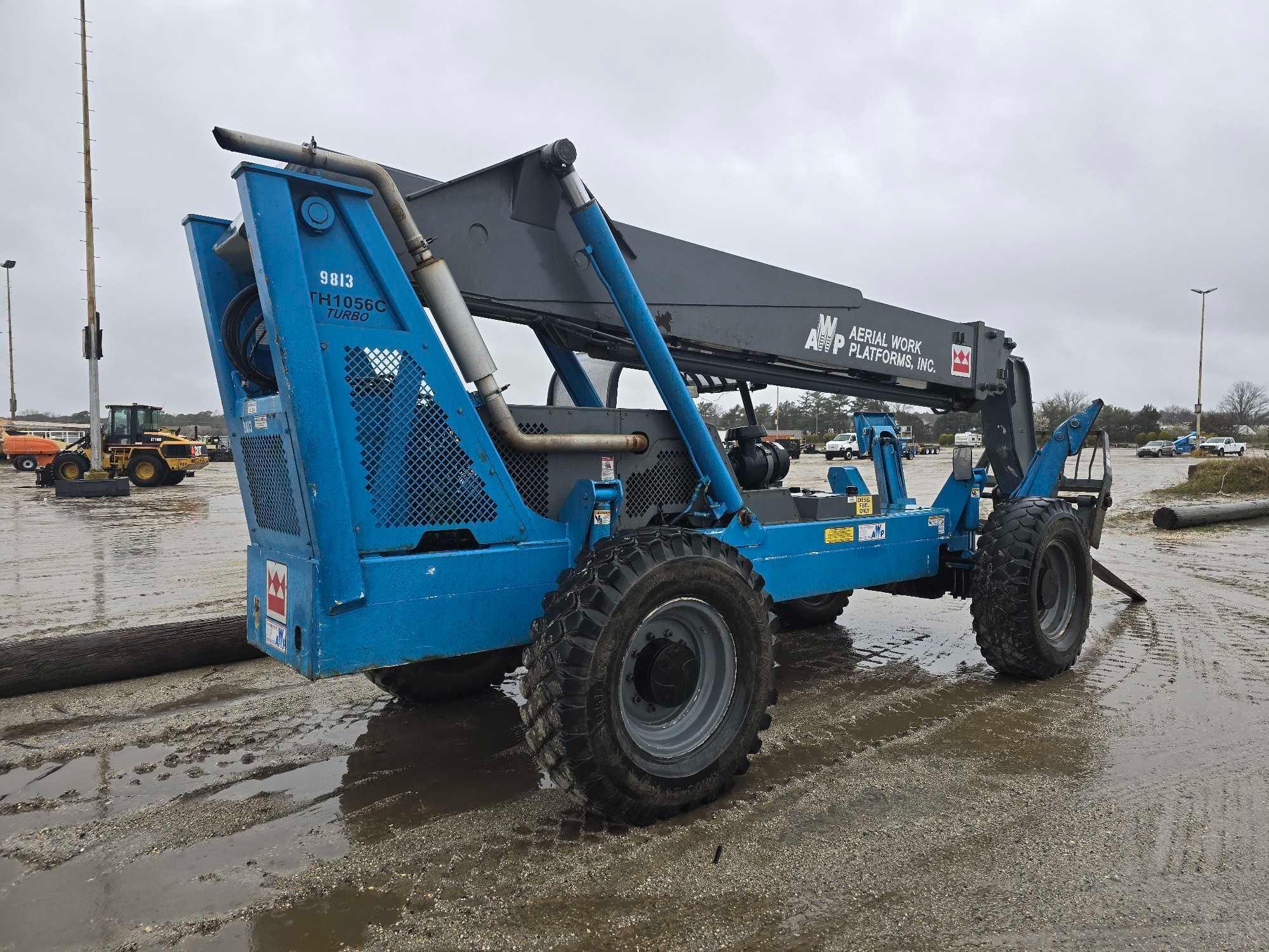 GENIE GTH1056C TELESCOPIC FORKLIFT SN:A9813 4x4, powered by diesel engine, equipped with OROPS,