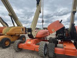 2013 JLG M600P ELECTRIC BOOM LIFT SN:0300175107 4x4, electric powered w/ diesel backup engine,
