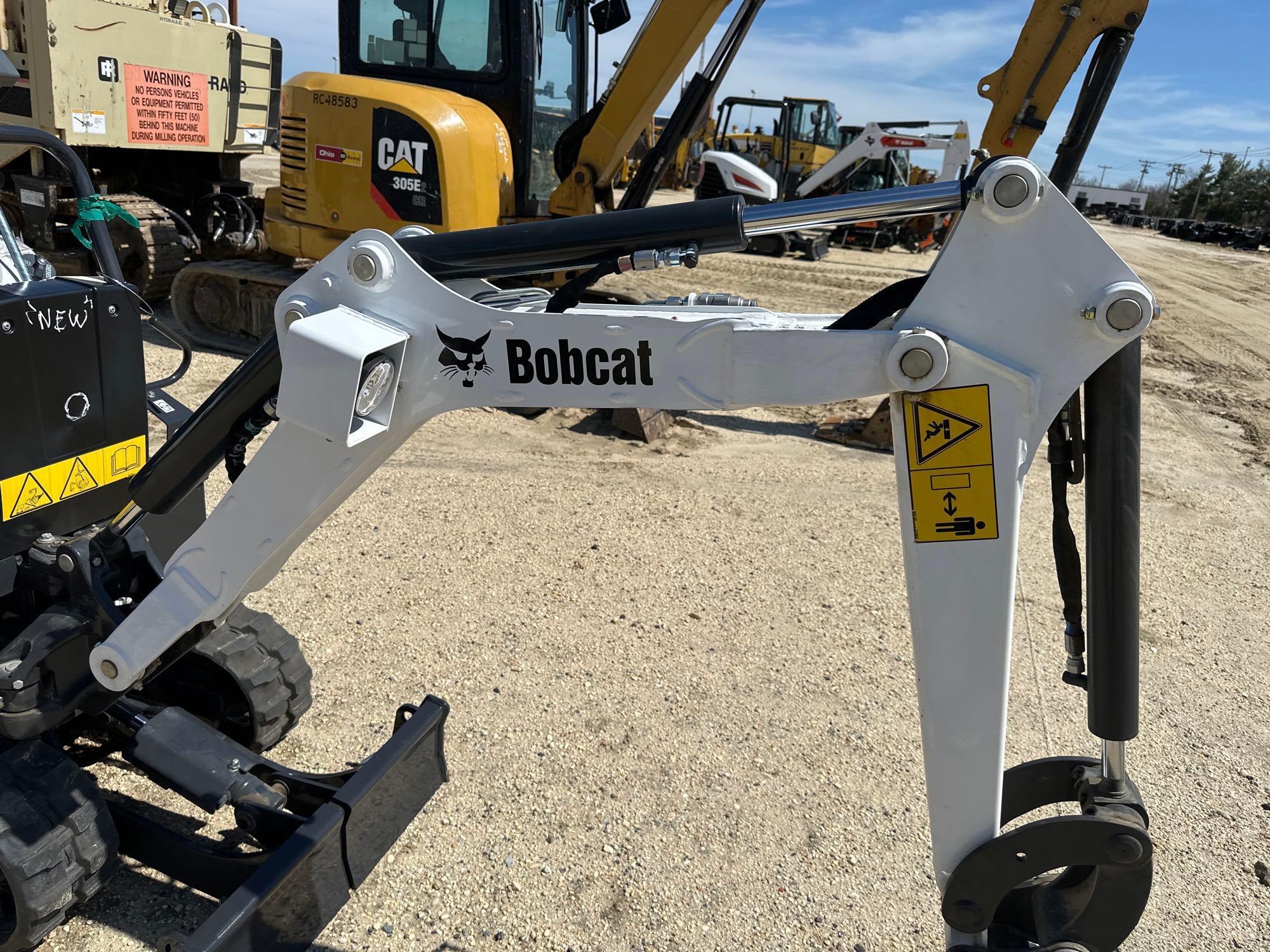 2023 BOBCAT E10 HYDRAULIC EXCAVATOR SN-14462...powered by diesel engine, equipped with OROPS, front