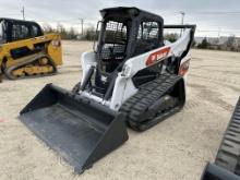 2023 BOBCAT T76 RUBBER TRACKED SKID STEER SN-27255 powered by diesel engine, equipped with rollcage,