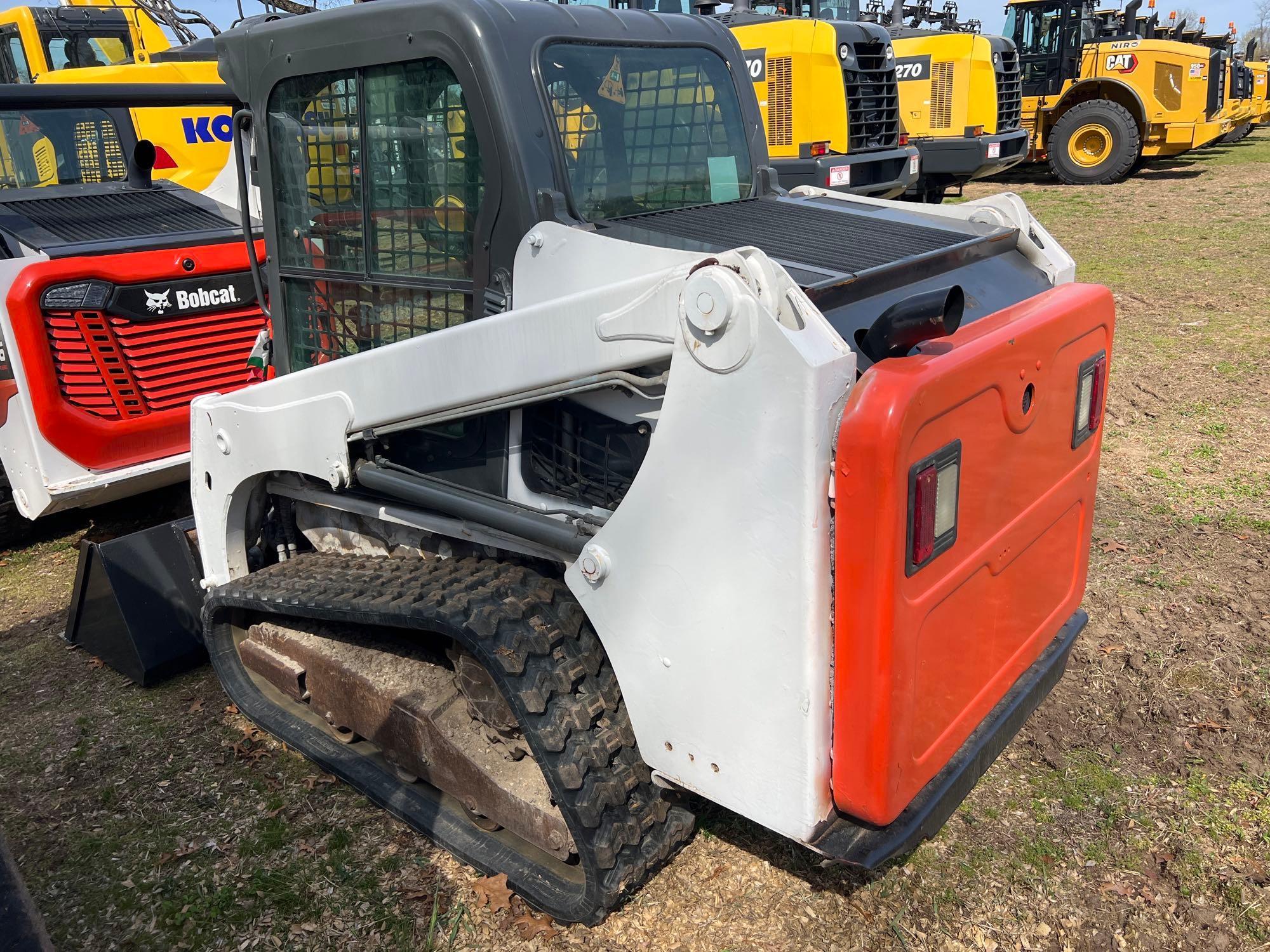 2016 BOBCAT T450 RUBBER TRACKED SKID STEER SN:AUVP12884 powered by diesel engine, equipped with