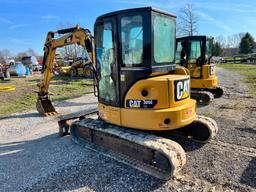 2014 CAT 305ECR HYDRAULIC EXCAVATOR SN:XFA03284 powered by Cat C2.4 diesel engine, equipped with