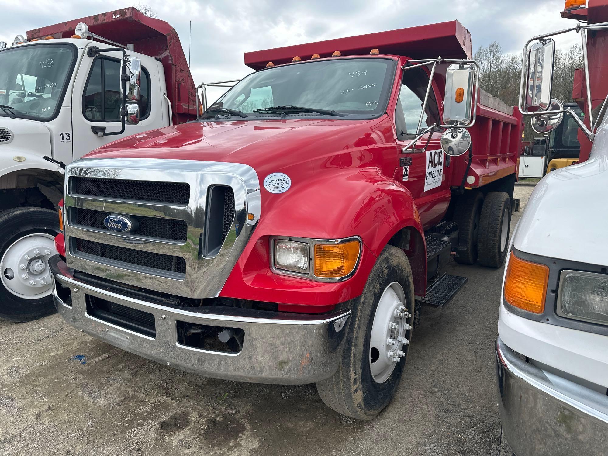 2011 FORD F650XL DUMP TRUCK VN:3FRNF6FC0BV076565 powered by Cummins diesel engine, equipped with