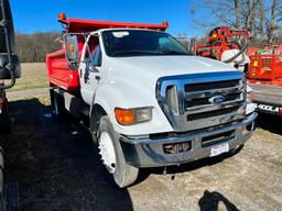 2010 FORD F750XL DUMP TRUCK VN:3FRXF7FE8AV274275 powered by Cummins diesel engine, equipped with 7
