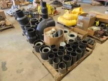 (2) PALLETS OF PIPE FITTINGS SUPPORT EQUIPMENT