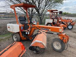 LAYMOR SM300 SWEEPER SN:35730 powered by Kubota V1505 dieael engine, equipped with OROPS, 8ft.
