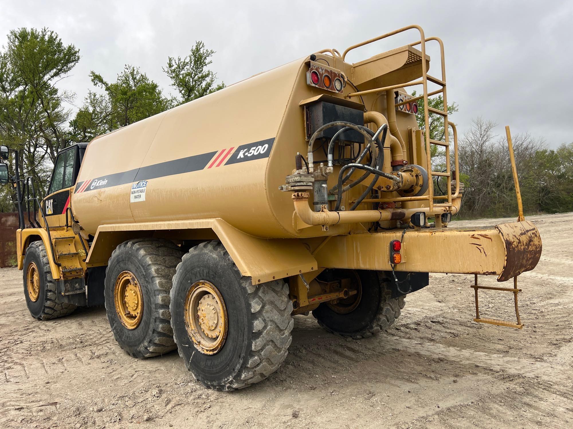 2012 CAT 725 WATER TRUCK SN:CAT00725TB1L02772 6x6, powered by Cat C11 diesel engine, equipped with