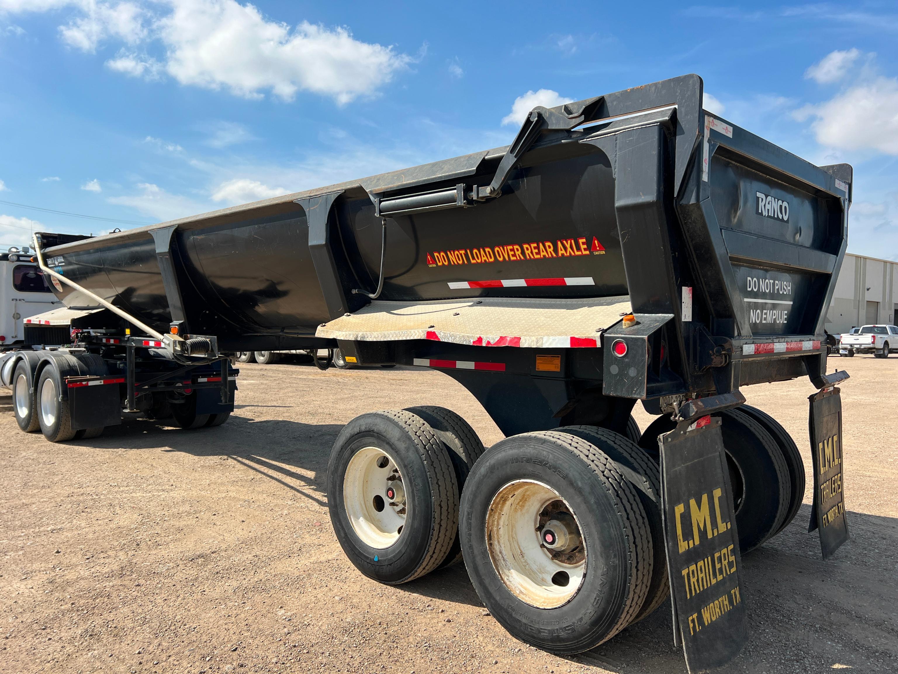 2017 RANCO ED26-34 DUMP TRAILER VN:1UNSD342XHL153150...equipped with 34ft. Dump body, 26 yard