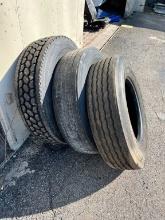 (3) USED 295/75R22.5 TIRES TIRES, NEW & USED