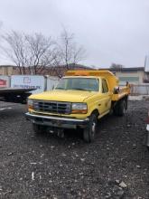 1996 FORD F450SD DUMP TRUCK VN:1FDLF47F6TEA57013 powered by Turbo diesel engine, equipped with