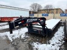 2022 STRYKER 8.5 X 40 GN21K EQUIPMENT TRAILER equipped with , 34ft. X 8.5ft. deck w/ 6ft.