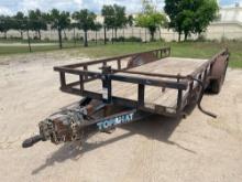 2011 TOP HAT 20FT. TAGALONG TRAILER VN:105737 equipped with 20ft. Deck, 14,000lb GVWR, ST235/80R16