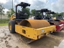 2021 CAT CS56B VIBRATORY ROLLER SN:600737 powered by Cat C4.4 diesel engine, equipped with OROPS,