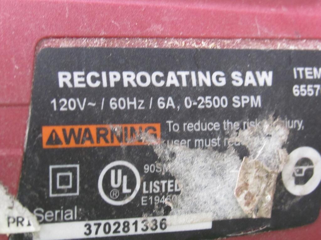 (Qty - 2) Reciprocating Saws-