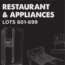 Restaurant & Appliances - Lots 601-699