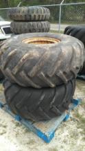 Lot on Pallet of 2 Continental 20-20 Tires & Rims