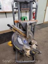 Ridgid Portable Table Saw Stand with Dewalt 12" Miter Saw Attached