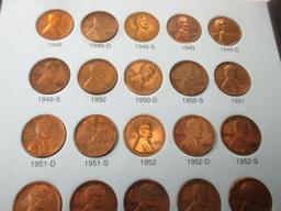 jr-17 1941-1958 Lincoln Cent Book. Missing 2 coins