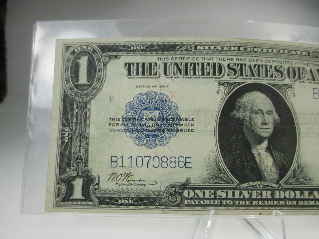 jr-4 1923 U.S. Large Size $1 Silver Certificate in VF condition
