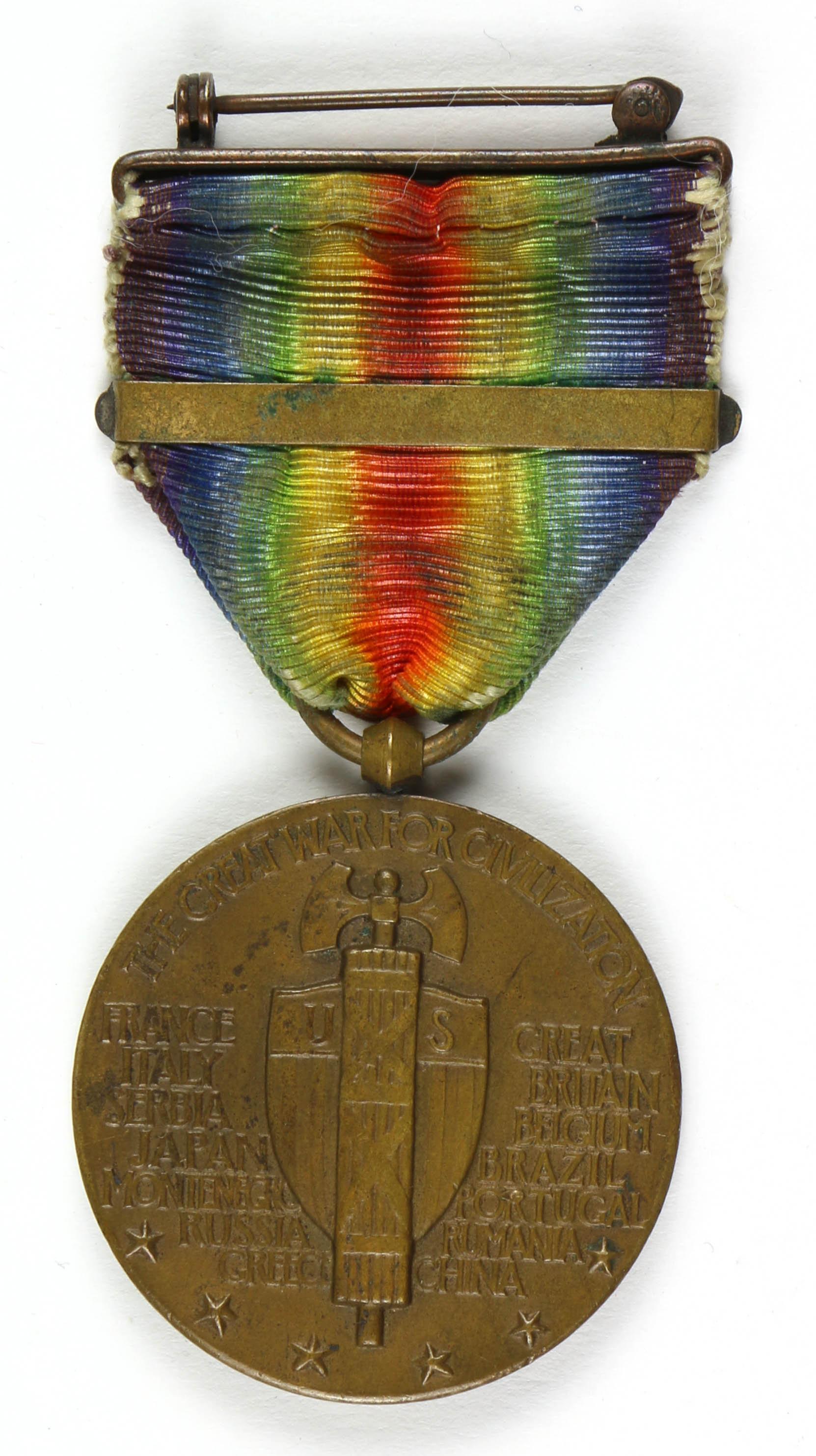 WWI Victory Medal With France Bar