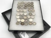 Collection of 39 Dimes Including