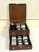 Sm. Wood Display Cabinet w/ Key  for American